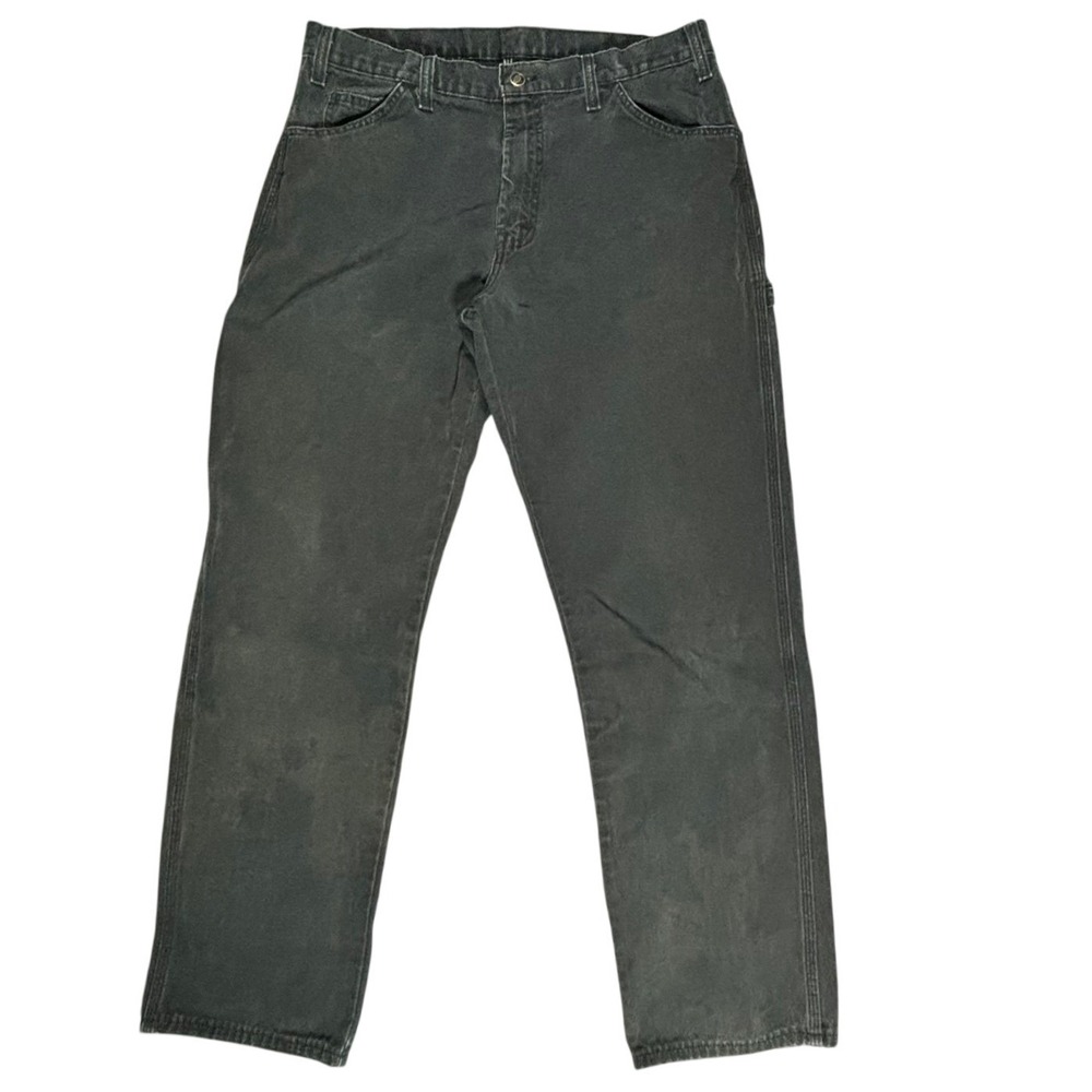 Dickies Relaxed Fit Carpenter Pants Faded Black Men's 36x34 Work Utility‎